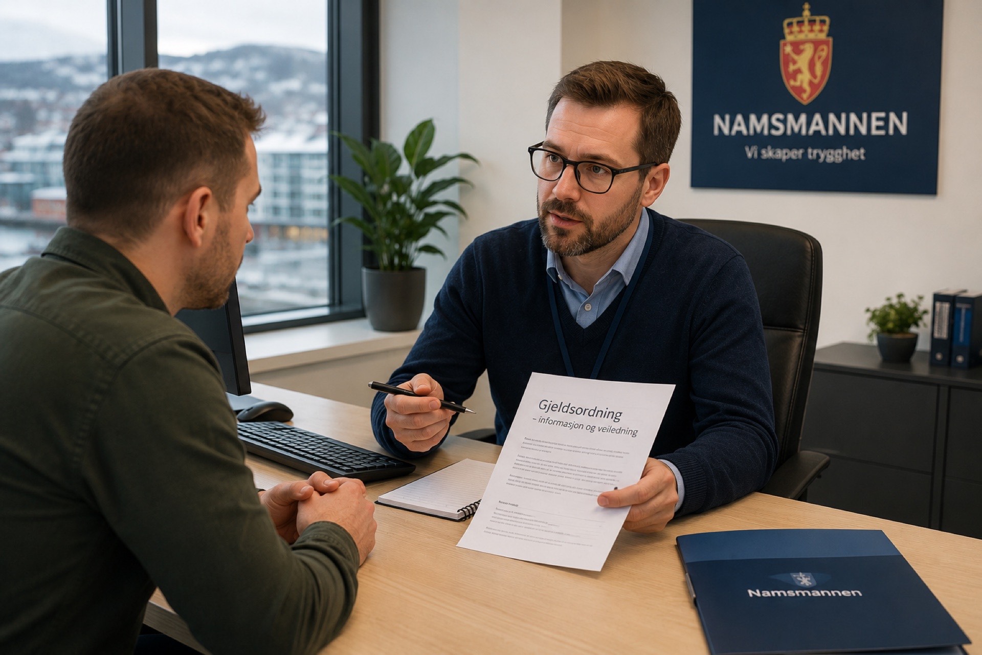 Spotkanie z urzędnikiem Namsmannen – procedura gjeldsordning